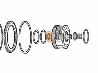 Washer, RE0F11A (JF015E) Front Planet Sungear To Pinion (Brass)(1.050”OD)(.530”ID) (.035”Thick) 2013-16 — Part # 323247A
