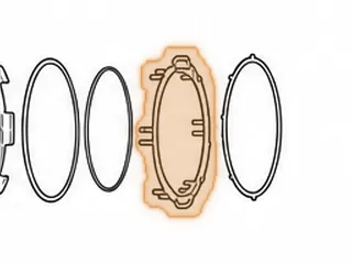Spring & Retainer, RE0F11A (JF015E) Reverse Brake Clutch (12 Springs)(6 Slots)(7 1/8”OD) (.850”Tall) 2013-16 — Part # 323976A