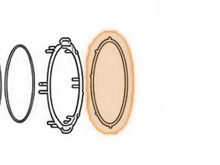 Cushion, RE0F11A (JF015E) Reverse Brake Clutch (Beveled)(5 Teeth) (.085”Thick)(6.100”ID) 2013-16 — Part # 323854A