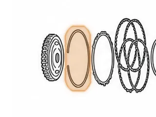 Snap Ring, RE0F11A (JF015E) Holds Low Clutch Pressure Plate (Top) In Case (6.130”OD) (.082”thick)(.160”Wide) 2013-16 — Part # 323876A