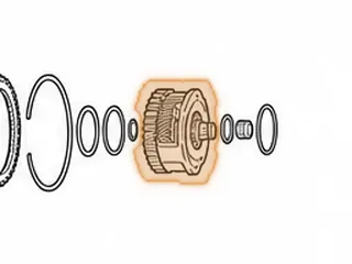 Planet, RE0F11A (JF015E) Front W/ Sungear (6 Gears)(30 Teeth Clutch Hub)(21/21 Teeth Long Gear)… — Part # 323582A