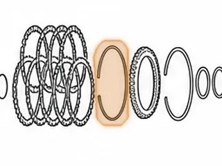 Snap Ring, RE0F11A (JF015E) Holds High Clutch In Drum (.085”Thick)(5.485”OD)(.115”Wide) 2013-16 — Part # 323878A