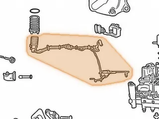 Wire Harness, RE0F11A (JF015E) Internal (22 Pin White Connector (2 Green, 4 White, 2 Black, & 1 Ground) 2013-16 — Part # 323446A