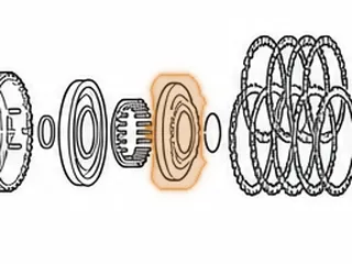 Retainer, RE0F11A (JF015E) High Clutch (Bonded)(22 Pockets) (4.705”OD)(1.755”ID) (.750”Tall) 2013-16 — Part # 323985A
