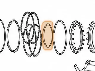 Brg W/Races, RE0F11A (JF015E) Front Planet Sungear Hub To Case (4.125”OD)(.140”Thick) (3.510”ID) 2013-16 — Part # 323241A