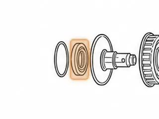 Ball Brg, RE0F11A (JF015E) Secondary Pulley (10 Balls) (3.345”OD)(1.770”ID)(.587” Thick) (W/Snap Ring Groove) 2013-16 — Part # 323264A