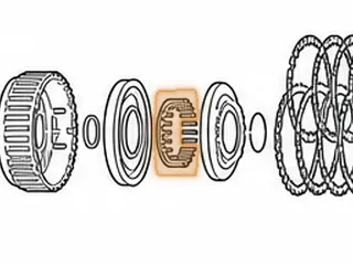 Spring & Retainer, RE0F11A (JF015E) High Clutch (22 Springs)(.770”Thick)(3.285”OD) 2013-16 — Part # 323975A