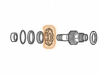 Park Gear, RE0F11A (JF015E) (10 Lugs)(34 Splines) (2.910”OD)(.428”Thick) 2013-16 — Part # 323690A