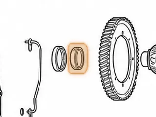 Bearing, RE0F11A (JF015E) Bell Housing To Differential (Tapered) (1.570”ID)(22 Rollers) (NSK HR32008XJ.10) 2013-16… — Part # 323292A