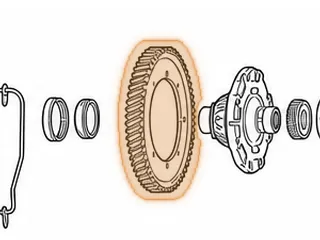 Ring Gear, RE0F11A (JF015E) (66 Teeth)(8 Bolt)(8 3/4”OD) (1 Groove)(.915”Thick) 2013-16 — Part # 323720A