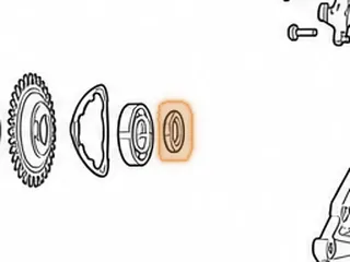 Nut, RE0F10D (JF016E) Primary Rear (46mm Hex)(1.220”ID) (Right Hand Threads) (.475”Thick) 2013-Up — Part # 333795A