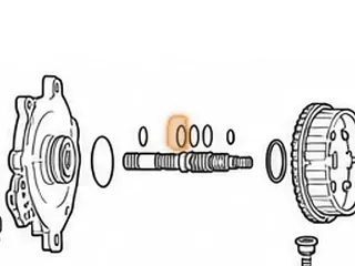 Ring, RE0F10A (JF011E) (Nissan/Dodge) Input Shaft (Teflon) (Butt Joint)(1.120”OD) (.070”Thick) 2007-Up — Part # 212177AT