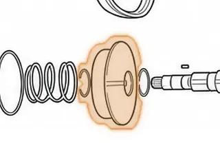 Secondary Pulley Half, RE0F10D (JF016E) (2.740”Thick) (6 11/16”OD)(5.270”Piston Pocket) (Front) 2013-Up — Part # 333706A