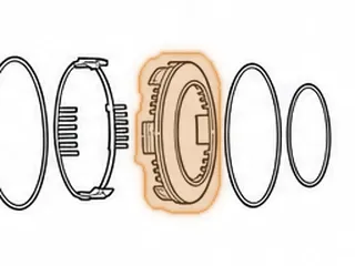 Piston, RE0F10D (JF016E) Reverse (Aluminum)(1.410”Thick)(7”OD)(4.780”ID)(6 Sets Of 4 Spring Studs) 2013-Up — Part # 333966A