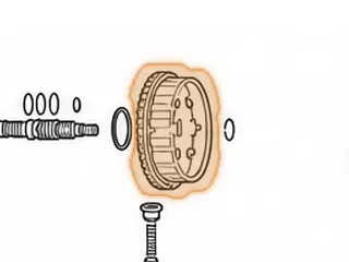 Drum, RE0F10D (JF016E) Forward (3 Clutch)(30 Teeth Steels) (48 Teeth Reluctor) (1.970”Thick)(24 Splines) 2013-Up — Part # 333554A