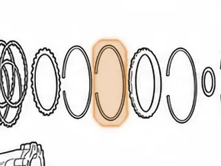 Snap Ring, RE0F10D (JF016E) Holds Foward Drum To Ring Gear (5.870”OD)(.070”Thick) (Front) 2013-Up — Part # 333878A