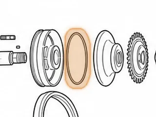 Ring, RE0F10D (JF016E) Primary Piston (Outer)(Teflon) (6.240”OD)(.090”Thick) 2013-Up — Part # 333187AT