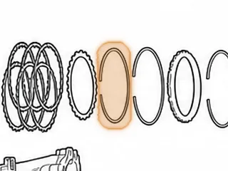 Snap Ring, RE0F10D (JF016E) Holds Low Clutch Pressure Plate (Top) In Case (.090”Thick) (5.770”OD) 2013-Up — Part # 333876A