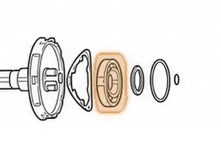 Ball Bearing, RE0F10D (JF016E) Secondary Pulley (Rear) (3.815”OD)(.665”Thick)(10 Balls) (Cast # NSK B45-128) 2013-Up — Part # 333229A