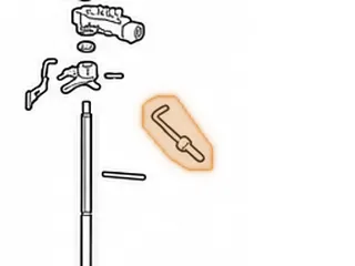 Park Rod, RE0F10D (JF016E) (6 1/8”Long)(.800” Ball One Bend) 2013-Up — Part # 333994A