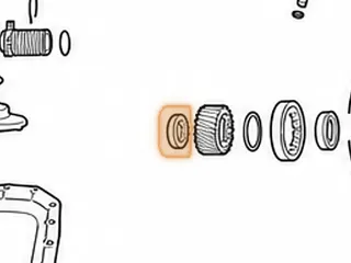 Nut, RE0F10E/F10J Primary Pulley (Rear)(55mm)(6 Point)(.365”Thick) 2013-Up — Part # 343797B