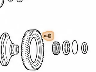 Bolt Set, RE0F10E/F10J Ring Gear To Differential (10 Pieces) (17mm 6pt x 1.275”Long) 2013-Up — Part # 343786AK