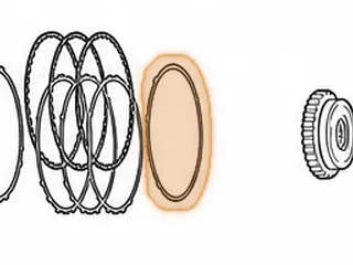 Cushion, RE0F10J Reverse Clutch (.060”Thk)(4 Teeth)(6 7/16”ID)(Waved) 2014-Up — Part # 343131D