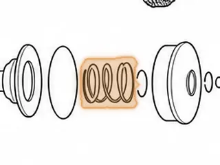 Spring, RE0F10J Secondary Piston Return (3.195”Tall) (3.300”OD)(.195”Coil) 2014-Up — Part # 343970D