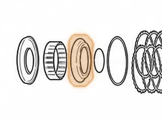Retainer, RE0F10J Forward Clutch (Bonded)(5.040”OD)(2.630”ID)(.600”Tall) 2014-Up — Part # 343984D