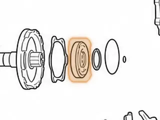 Ball Bearing, RE0F10E/F10J Secondary Pulley (Rear)(4.135”OD)(1.765”ID)(9 Balls) (Stepped OD) 2013-Up — Part # 343229A
