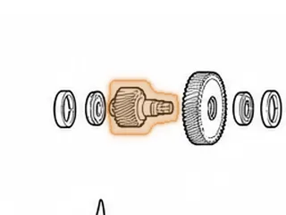 Pinion, RE0F10E/F10J (21 Teeth)(2 Grooves)(4.545”Long)(2.830”OD Gear)(32 Splines) 2013-Up — Part # 343730A