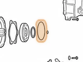 Shim, RE0F10E/F10J Secondary Pulley (Rear)(4.110”OD)(.020”Thk) 2013-Up (Selective) — Part # 343230A