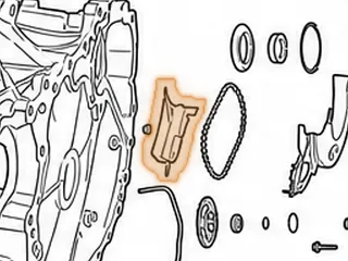 Shield, RE0F10E/F10J Over Pump & Under Differential (Tin)(4 Bolts) (2 Studs)(12 3/8” Long) 2013-Up — Part # 343702A
