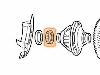 Bearing, RE0F10E/F10J Differential To Bell Housing / Differential To Case (Tapered) (23 Rollers)(1.770”ID)… — Part # 343292A