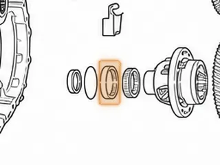 Cup Race, JF506E (Mazda/Jaguar) Differential Housing To Bell Housing (Cast # KOYO STC6088) (3.465”OD) 2002-Up — Part # 183291B