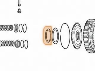 Bearing W/Race, JF506E (All) Forward Planet To Forward Sun Gear Hub (.110” Thick) 2.750”OD (2.055”ID) 2002-Up — Part # 183238A