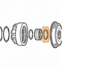 Bearing W/Races, JF506E (All) Output Sun Gear To Forward Planet (.190” Thick) 2.080”OD (1.390”ID) 2002-Up — Part # 183246A