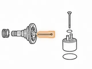 Bolt, JF506E (Volkswagen) Axle Flange To Differential (3 3/8” Long) (Both Sides) 2002-Up — Part # 183798C