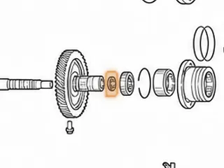 Bushing, JF506E (All) Drive Transfer Gear (Rear) .985”OD (.865”ID) (Bronze) 2002-Up — Part # 183045A