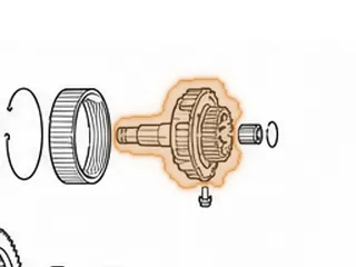 Planet, JF506E (Volkswagen) Reduction W/Shaft (31 Teeth Sun Gear) (1 Groove) (18 Parking Lugs) 2002-Up — Part # 183586C