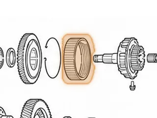 Ring Gear, JF506E (Freelander) Reduction Planet (93 Teeth) 2 Notches (5.565”OD) 2002-Up — Part # 183596A