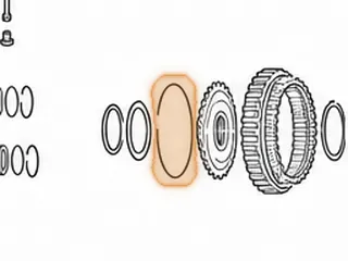 Snap Ring, JF506E (All) Holds Forward Sun Gear Hub To Clutch Hub #578 (.062” Thick) (5.300”OD) 2002-Up — Part # 183882A