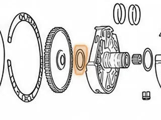 Bearing W/Race, RG4R01A/JR403E PTO Drive Gear To Front Support — Part # 73225G