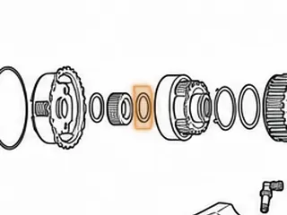 Bearing With Races, JR405E/RC4A-EL Rear Sungear To Rear Planet (2.080”OD)(.133”Thick) 2003-09 — Part # 193247A