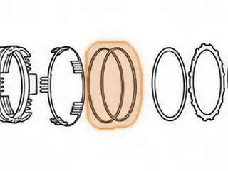 D-Ring, JR405E/RC4A-EL 2-4 Piston (Outer)(7”OD)(.081”Thick) 2003-09 — Part # 193331A