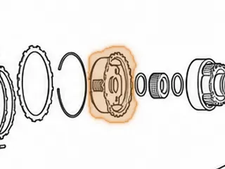 Planet, JR405E/RC4A-EL Front (3 Gear)(27 Outer Lugs)(21 Teeth Left Angle Gears)(1.890”Tall) 2003-09 — Part # 193582A