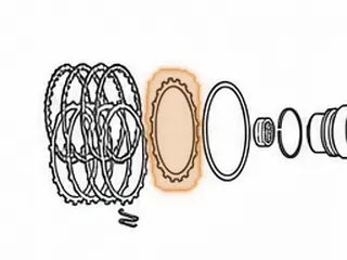Apply Plate, JR405E/RC4A-EL Low-Reverse Clutch (Bottom)(.095”Thick)(20T)(5.080”ID)(Dished) 2003-09 — Part # 193155A