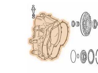 Bell Housing, KM171-5 (14 Bolt) 4 Dowels To Case (1.100”ID Speed-O Hole) Cast #F4A21 (Double Starter Location) 1989-Up — Part # 42750HA