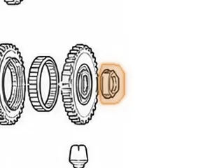 Nut, G4/L5 Countershaft (.845”ID) (Left Hand Threads) — Part # 60796H
