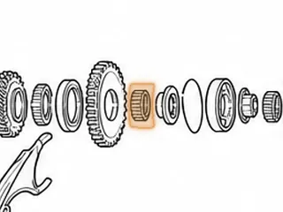 Caged Needle Bearing, AK/AS/L4/CA/P1 Reverse Gear (Countershaft) (1.413”OD) — Part # 60271A
